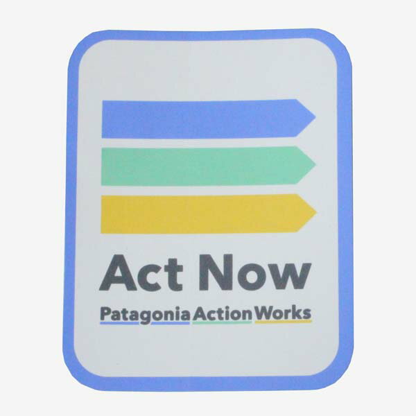 Rakuten - 【マニア・コレクター】パタゴニア アクションワークス キャンペーン ステッカー PATAGONIA ACTION WORKS STICKER 非売品 長方形 シール デカール ネコポス 新品