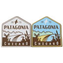 【マニア・コレクター】訳有 パタゴニア ステッカー シカゴ イリノイ スペシャル 2種セット PATAGONIA CHICAGO ILLINOIS ご当地 アメリカ USA 州 STICKER シール(4)