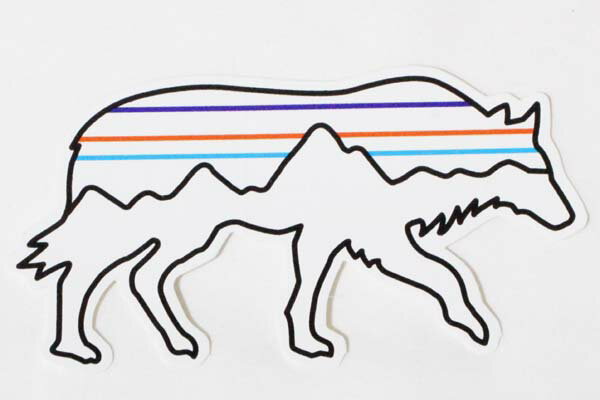 【マニア・コレクター】海外版 パタゴニア バックフォーグッド ウルフ ステッカー Patagonia Back For ..