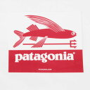 訳有 パタゴニア ステッカー トライデントフィッシュ PATAGONIA TRIDENT FISH FLYING STICKER デコ カスタム ギア キャンプ 魚 飛魚 シール