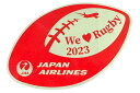 【期間限定ポイント10倍】日本航空 ラグビー ワールドカップ 2023 ステッカー JAL We Rugby STICKER フランス W杯 日本代表 コレクション 飛行機 旅客機 シール(4)