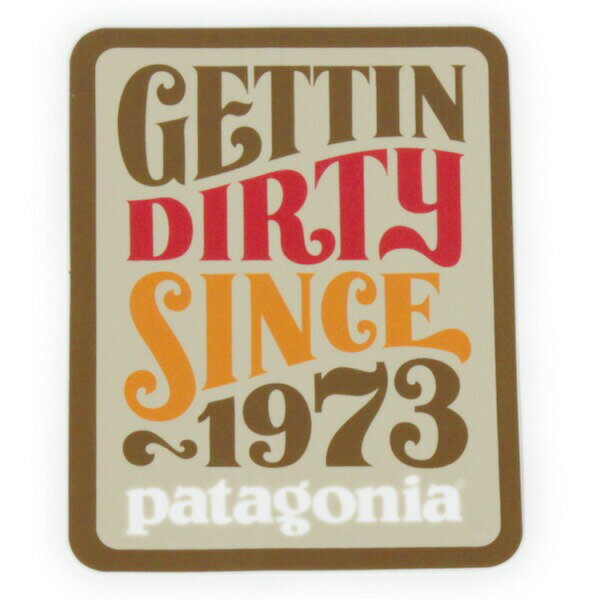 【期間限定ポイント3倍】廃番 希少 パタゴニア ステッカー ゲッティンダーティ PATAGONIA GETTIN DIRTY 1973 ジェフ カンハム JEFF シール デカール コレクション