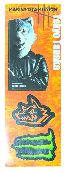 訳有 マンウィズ ア ミッション モンスターエナジー トーキョー タナカ ステッカー シート 橙 MAN WITH A MISSION STICKER MONSTER シール