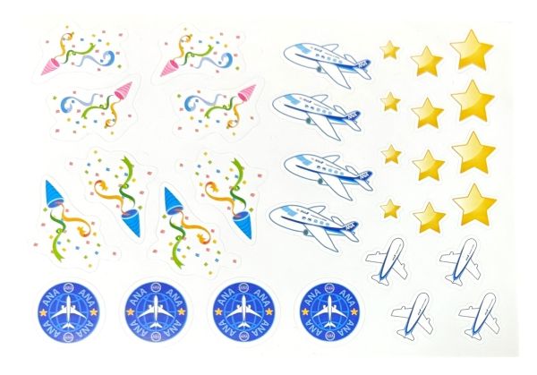 樂天商城 - ANA ステッカー 8種 シート STICKER 全日空 航空機 飛行機 ジェット 旅行 ALL NIPPON AIRLINES エアライン シール コレクション デコ 新品