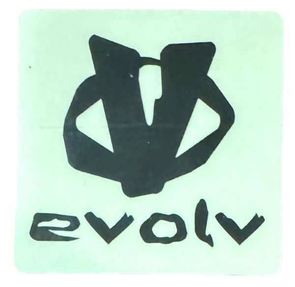 Rakuten - 訳有 希少 イボルブ ロゴ ステッカー 黒 クリア evolv LOGO STICKER シール アメリカ クライミングシューズ ボルダリング トラックスラバー