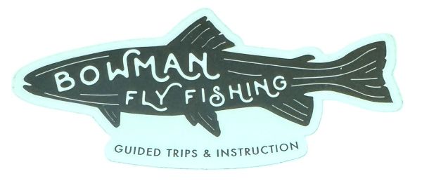 樂天商城 - アメリカ フライフィッシング ガイド ショップ BOWMAN FLY FISHING ステッカー STICKER シール 釣 魚 海外 コレクション カスタム 新品