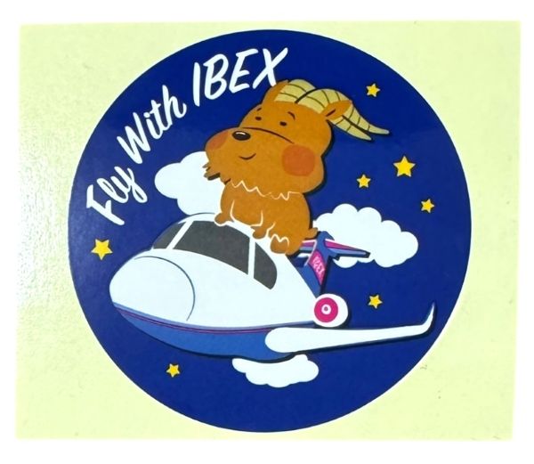 【期間限定ポイント3倍】アイベックス エアラインズ ステッカー 紺 IBEX AIRLINES STICKER ANA 航空機 旅行 ボンバルディア CRJ シール デコ コレクション 新品