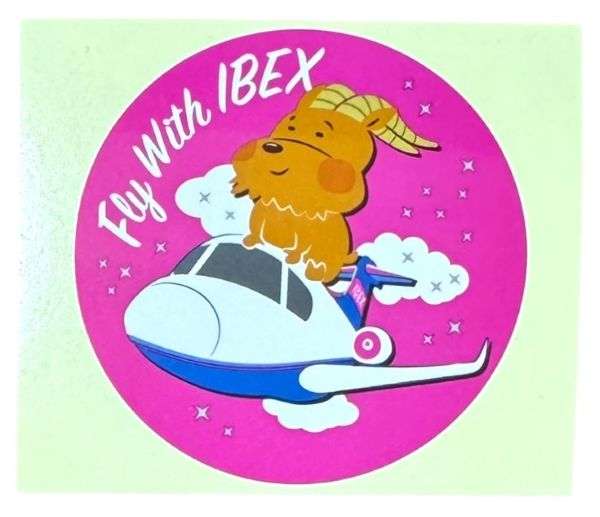 【期間限定ポイント3倍】アイベックス エアラインズ ステッカー 桃 IBEX AIRLINES STICKER ANA 航空機 旅行 ボンバルディア CRJ シール デコ コレクション 新品
