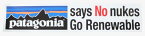 【期間限定ポイント10倍】訳あり パタゴニア ノー ヌークス キャンペーン ステッカー Patagonia SAYS NO NUKES 核 原発 反対 横 シール デカール 非売品 稀少 新品