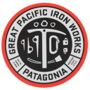 【期間限定ポイント10倍】廃番 パタゴニア グレートパシフィックアイアンワークス ステッカー PATAGONIA GPIW STICKER 丸 円 ロゴ シール...