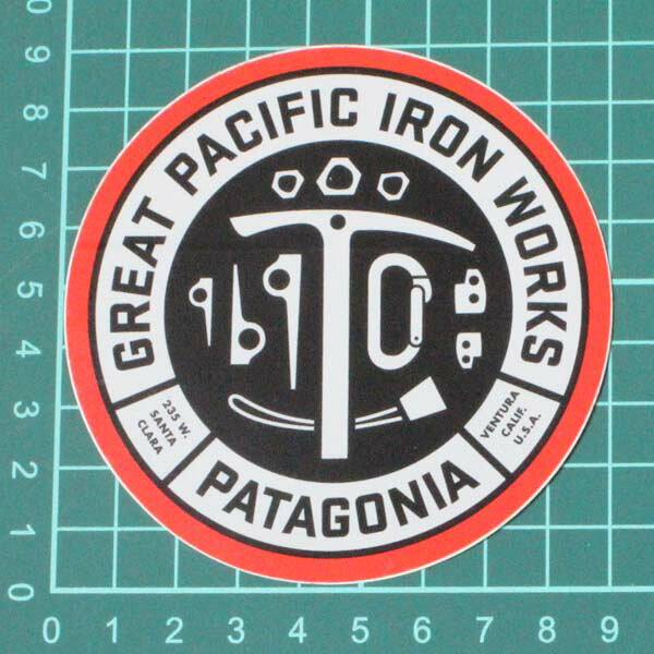 エムズカンパニーの【期間限定ポイント5倍】廃番 パタゴニア グレートパシフィックアイアンワークス ステッカー PATAGONIA GPIW STICKER 丸 円 ロゴ シール デコ ギア カスタム 新品｜アングル2