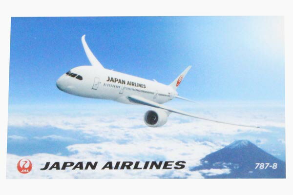 日本航空 ボーイング787-8 ステッカー JAL BOEINGBOEING 787 STICKER 飛行機 JAL 旅行 旅客機 国際線 日本航空 シール コレクション 新品