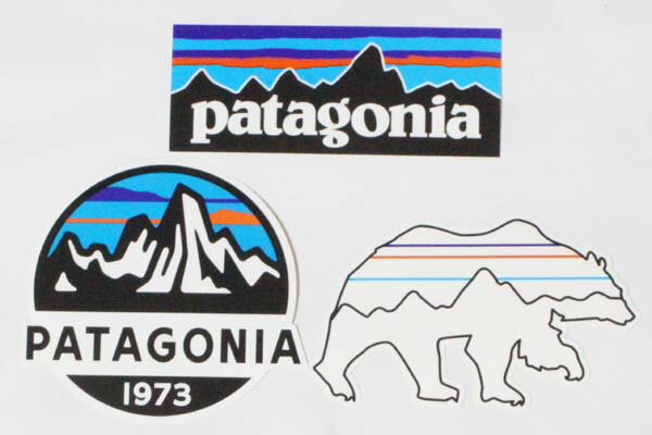 訳あり パタゴニア ステッカー 光沢 3種セット PATAGONIA フィッツロイスコープ P-6 ベア バックフォーグッド 動物 熊 FITZROY シール SET