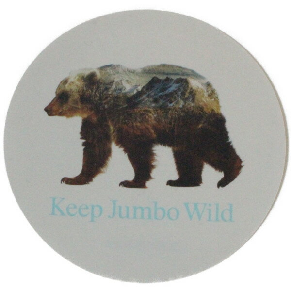 【期間限定ポイント5倍】訳あり パタゴニア キープ ジャンボ ワイルド ステッカー 日本版 PATAGONIA KEEP JUMBO WILD STICKER 非売品 熊 ベア キャンペーン シール