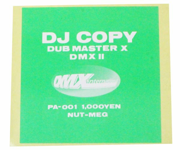 【期間限定ポイント10倍】希少 DUB MASTER X プロモ ステッカー DJ COPY DMX 2 ダブ マスター エックス 宮崎泉 Izumi D.M.X Miyazaki MUTE BEAT NUT-MEG STICKER