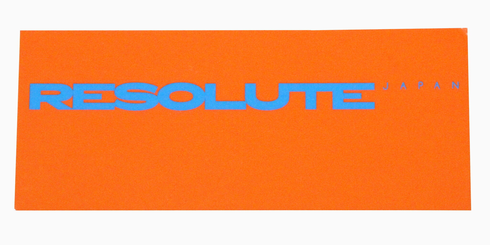 訳有 リゾルト ステッカー オレンジ RESOLUTE STICKER 国産 日本製 デニム ジーンズ メーカー シール カスタム ジャパン JAPAN MADE 新品