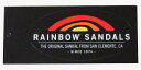 訳有 レインボー サンダル ステッカー 黒 RAINBOW SANDALS STICKER アメリカ カリフォルニア USA CA シール デカール デコ カスタム レザー