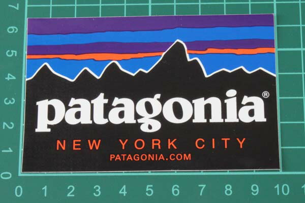 【マニア・コレクター】訳あり パタゴニア ニューヨーク シティ ステッカー PATAGONIA NEW YORK CITY フィッツロイ ご当地 アメリカ USA NY シール 海外 限定 NYC 2