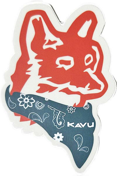 【期間限定ポイント5倍】訳あり カブー ステッカー KAVU STICKER アメリカ アウトドア コヨーテ 狐 動物 キャンプ ギア カスタム デコ シール ブランド バンダナ