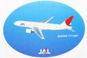 希少 JAL 777-200 ステッカー 日本航空 ボーイング BOEING STICKER 退役 リタイア 飛行機 ジェット 旅客機 シール デカール ネコポス 新品