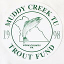 yԌ|Cg3{zL }bfBN[N 1998 XebJ[ Trout Unlimited MUDDY CREEK TU STICKER TF gEg A~ebh t@h V[   