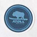 希少 アトール ボード バイソン ステッカー 青系 ATOLL BOARD CO. STICKER 丸 円 スタンドアップパドル パドルボード シール カスタム 新品