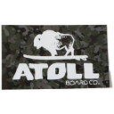 希少 アトール ボード ステッカー 迷彩 ATOLL BOARD CO. STICKER SAP カモフラ 柄 スタンドアップパドル パドルボード シール サーフ新品