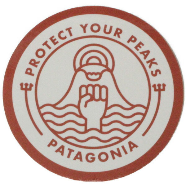 【期間限定ポイント3倍】パタゴニア ピークプロテクター バッジ ステッカー 光沢 Patagonia STICKER PROTECT YOUR PEAKS プロテクト シール カスタム ネコポス 新品