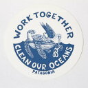 【期間限定ポイント10倍】パタゴニア ワークトゥギャザー ステッカー 光沢 Patagonia WORK TOGETHER STICKER CLEAN OUR OCEANS 亀 鳥 アニマル 動物 シール カスタム