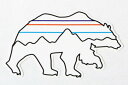 パタゴニア バックフォーグッド ベア ステッカー 光沢 Patagonia Back For Good STICKER フィッツロイ 熊 BEAR シール カス...