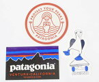 【期間限定ポイント10倍】訳あり パタゴニア ステッカー 光沢 3種セット PATAGONIA フィッツロイ 鳥 青足カツオドリ ピークプロテクター バッジ シール SET ネコポス