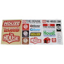 訳あり ザ ハウス アウトドアギア ステッカー シート 3種セット THE HOUSE OUTDOOR GEAR STICKERS キャンプ スノーボード ショ...