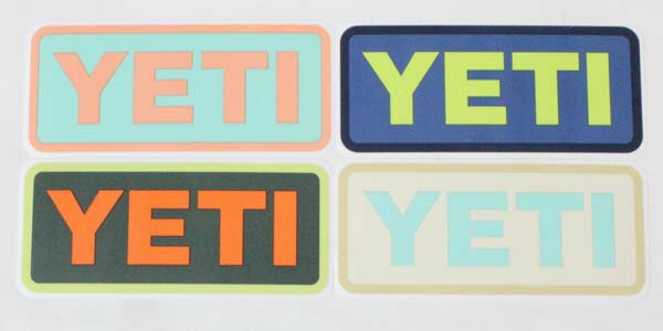 樂天商城 - イエティ ロゴ ステッカー 4色セット YETI LOGO STICKER シール デカール クーラー タンブラー アウトドア デコ カスタム ネコポス 新品