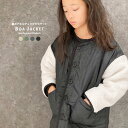 【送料無料】裏ボアキルティングジャケット キッズ 子供服 アウター ノーカラージャケット フードなし 男の子 女の子 ブルゾン コート 裏起毛 防寒 暖かい 無...