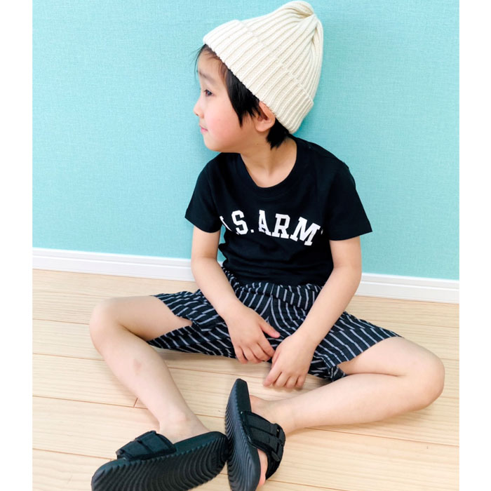 迷彩総柄星プリントVネックTシャツ子供服キッズ男の子ボーイズティーシャツ半袖tシャツ韓国子供服ジュニアトップスカットソー110cm120cm130cm140cm150cm160cmTC天竺「128-00」