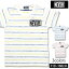 【メール便 送料無料】 NEXT WALL キッズ 子供服 Tシャツ プリントTシャツ 男の子 半袖Tシャツ ティーシャツ ボーイズ ジュニア 裏刷り プリント ボーダー NEV ネブサーフ 韓国子供服 110cm 120cm 130cm 140cm 150cm 160cm 「N29-04」