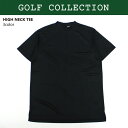 【送料無料】ゴルフウェア メンズ Tシャツ 半袖 ゴルフ ハイネック カノコ 鹿子 ロゴ スポーツウェア GOLF M L XL「G22000」