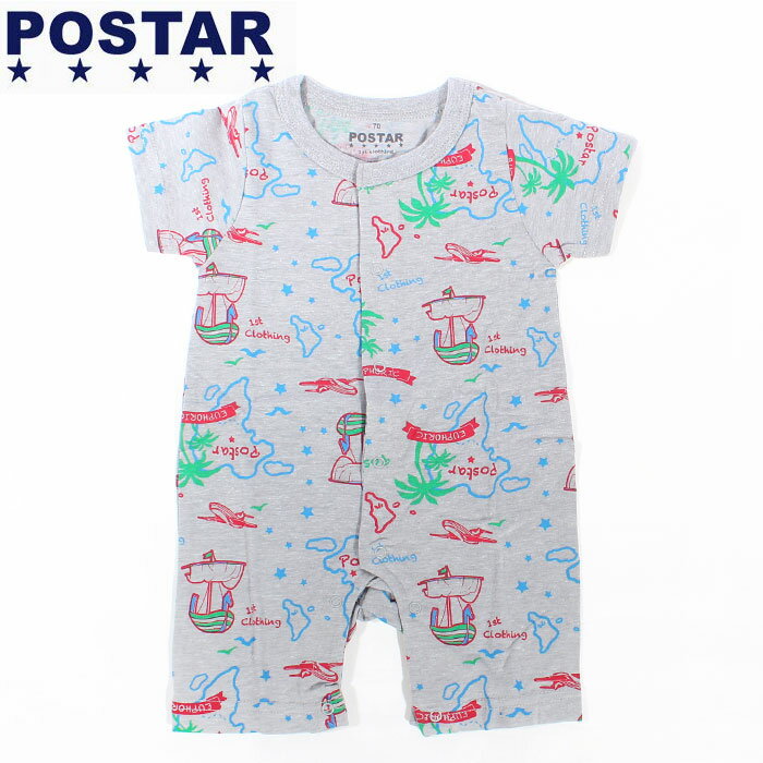《初売りSALE 50%OFF》 NEXT WALL POSTAR ベビーロンパース カバーオール オールインワン 半袖 子供服 子ども服 ベビー「1421-21」