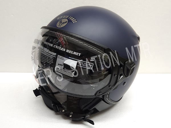ヒューストン　インナーバイザーヘルメット　アイボリー　バブルシールド付き　バイク imgrc0119227663.jpg