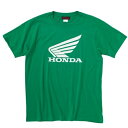 HONDA ホンダ 純正 ウイングTシャツ グリーン コットンTシャツ バイクTシャツ 管理N(2)