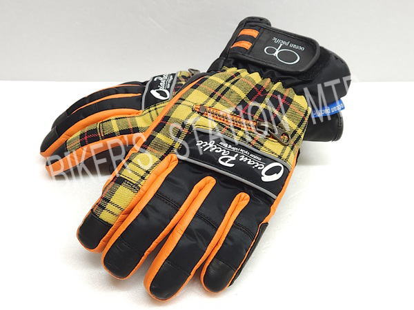 メーカー生産終了品 当店在庫限り セールプライス OP Ocean Pacific オーシャンパシフィック レディースグローブ ウインターグローブ チェック イエロー Mサイズ 管理K