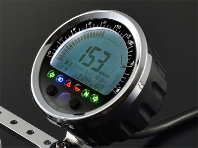 ACEWELL エースウェル 多機能丸型スピードメーター MD085-553 85φ 大きなメーター スピードメーター タ..