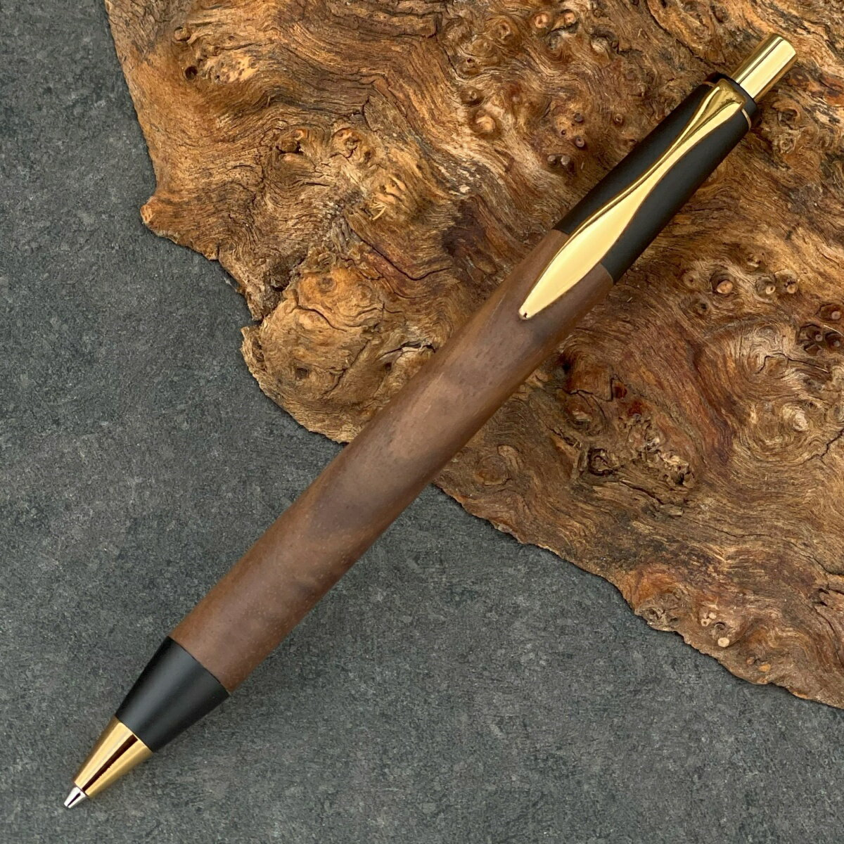 胡桃・ブラックウォールナット / SIN Pen 2つの内部機構を持つ新感覚の木軸ペン【MP&BP】(税込み・送料無料) MUKU屋