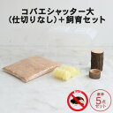 むしや本舗【コバエシャッター「昆虫飼育ケース」大サイズ（内部仕切りなし）】豪華5点セット