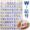 ラブリーネーム【青】 お名前ワッペン【W〜Z、記号】 アイロン接着可能。ひらがな、数字、アルファベット。 ■ アップリケ ワッペン アルファベット アイロン ネ...