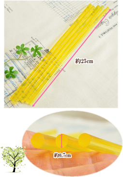 強力 グルースティック 約25cm 5本 《 高温 グルーガン スティック グルースティック グルー芯 ホットボンド グルーガン用 》