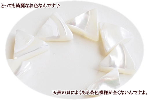 天然 ニシキウズ貝 トライアングル 1連 約40cm 約35個前後 《 錦渦貝 本物 貝 シェル 穴あり 三角 ビーズ ブレスレット ネックレス アクセサリー ビーズ パーツ チャーム イヤリング セット ピアス ハンドメイド 手芸 》