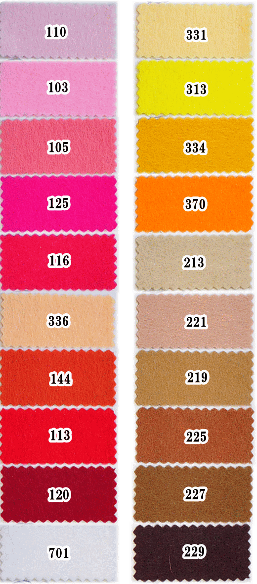 【17th 最大1700円OFFクーポン】国産 手芸・教材用フエルトミニー200 20cm×20cm 暖色系20色 ■ フエルト フェルト マスコット アップリケ 布絵本 手芸 教材天然素材 ■