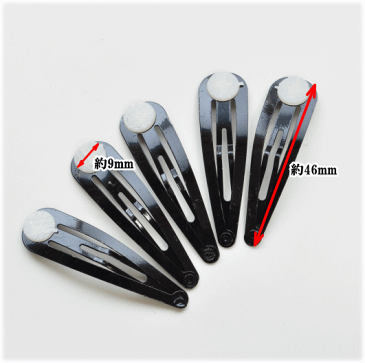 【卸売り】少々難あり パッチンピン 約46mm 50個 《 業務用 大量 セット パック 円盤付 黒 ブラック 台付 髪留め パッチン留め 台座付きパッチン パッチンどめ 台 キッズ ヘアピン 資材 ハンドメイド 手芸 手作り 》