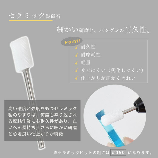【スペシャルセール】 セラミック 砥石 1本 電動ピンバイス ハイクオリティ らくどりくん & ちからくん 専用 やすり ■ セラミックビット やすり ミニルーター スペア マイクロ ビット DIY 電動ルーター 電動 ピンバイス レジン 工具 道具 手芸 ハンドメイド eki20 ■ auc-my-mama-10030522 手作り工房MYmama(エムワイママ) サンプル画像3